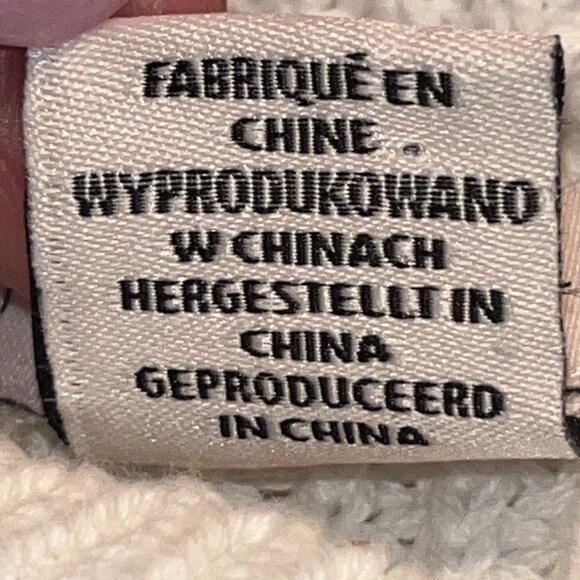 SANTORNI GREEK ISLES GREECE BLUE SPELLOUT "SANTORINI" ON WHITE SWEATER - EUC - M - Picture 8 of 9